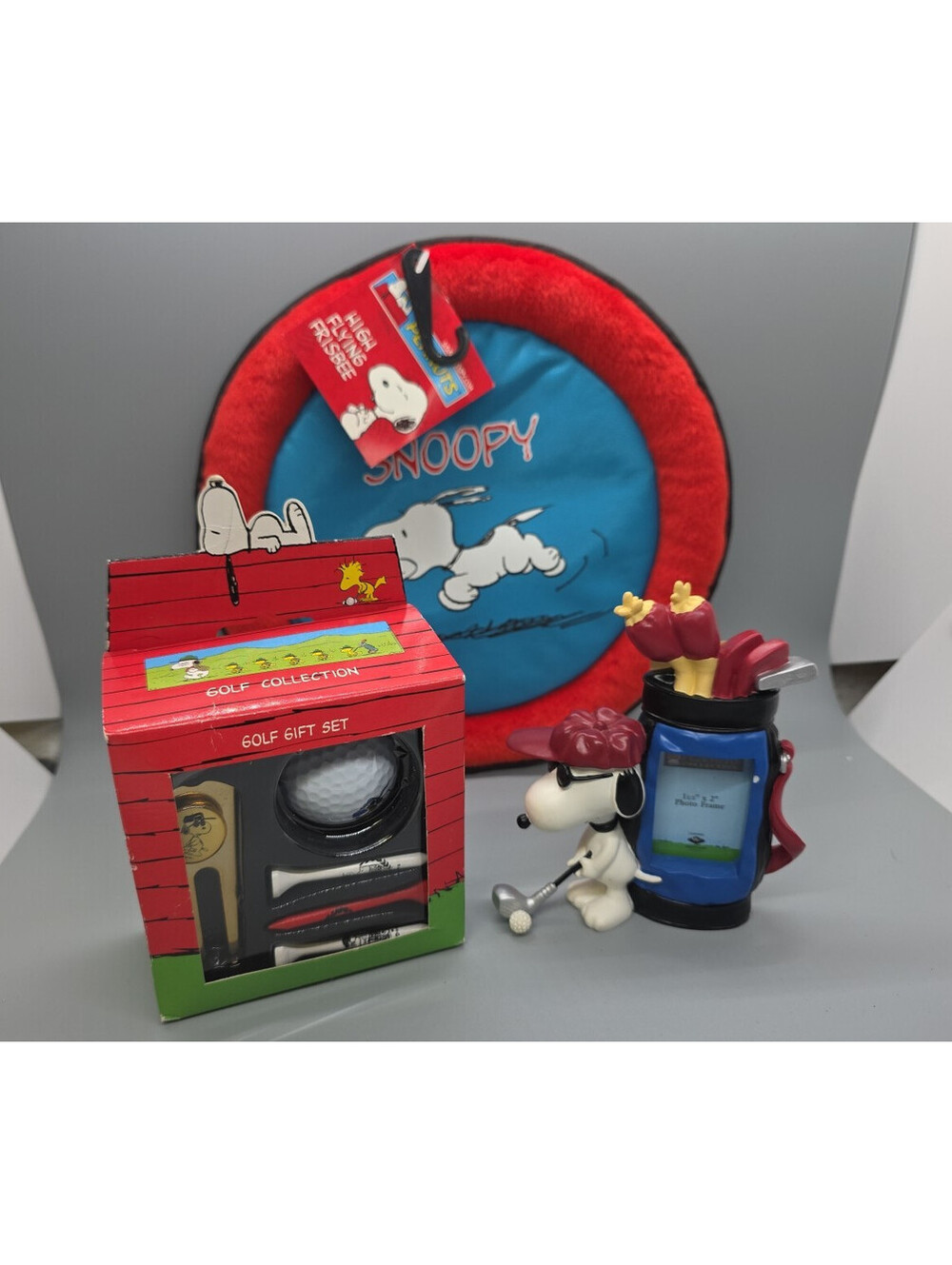 Peanuts Snoopy´s Tee Time Golf Gift Pack UFS, Frisbee, Snoopy Golf picture frame